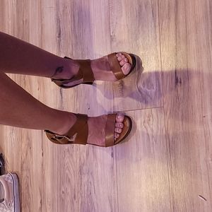 Michael leather high heals "Paulette